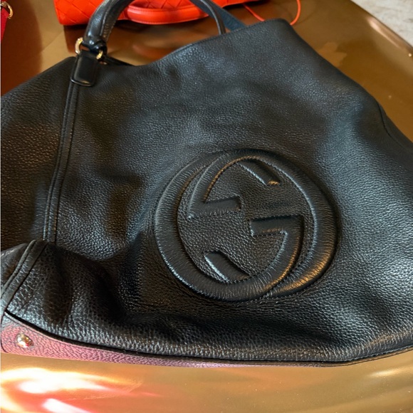 Gucci Black Leather Shoulder Bag - Picture 6 of 7